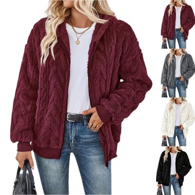 Женская модная толстовка с капюшоном и длинными рукавами, однотонная куртка