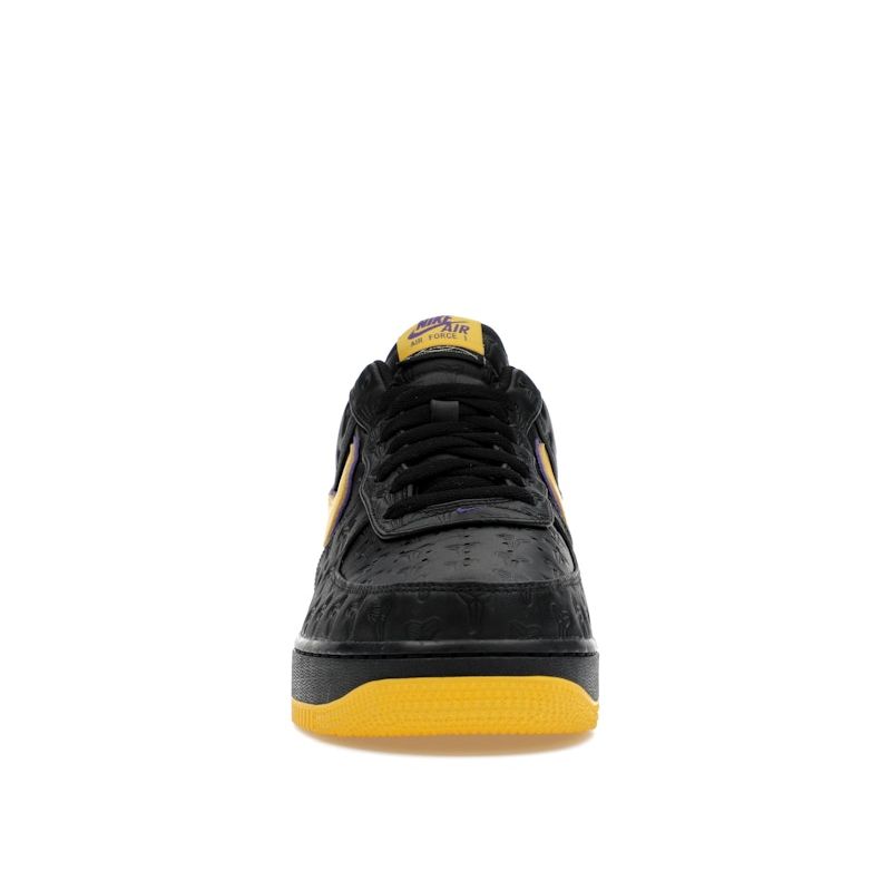 Kobe Bryant X Nike Air Force 1 Low Lakers Away Numbered Men Sneakers Black Varsity-Maize Varsity-Purple HV5122-001