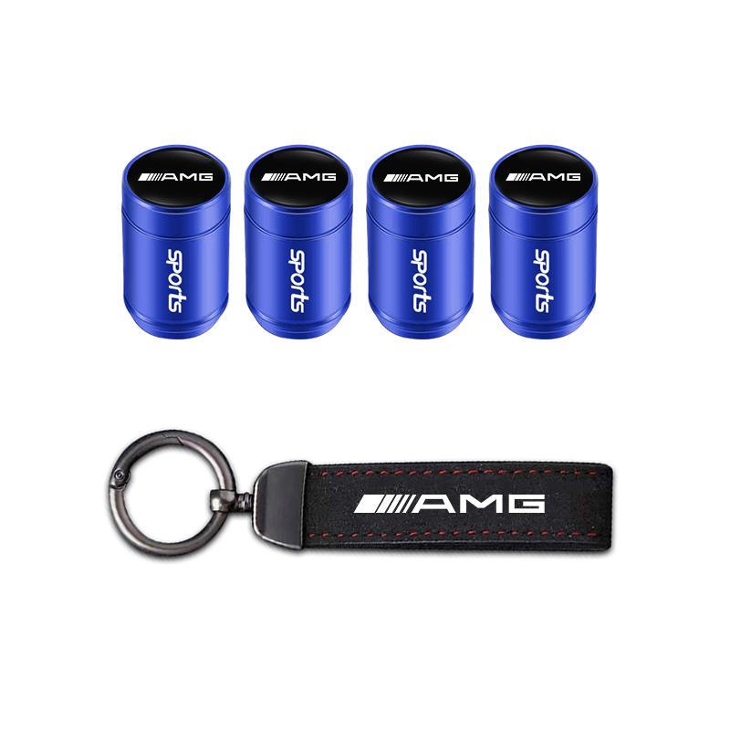 Car Tire Wheel Valve Caps Cover/Car Key Chain Ring Keychain For Mercedes Benz AMG GLC W203 W206 W205 W220 W211 W212 W124 E Class VS3