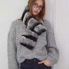 Versatile Scarf Chinchilla Anti-Rex Rabbit Hair Female Thickened Double-sided Fur Scarf To Keep Warm Autumn and Winter Korean Version