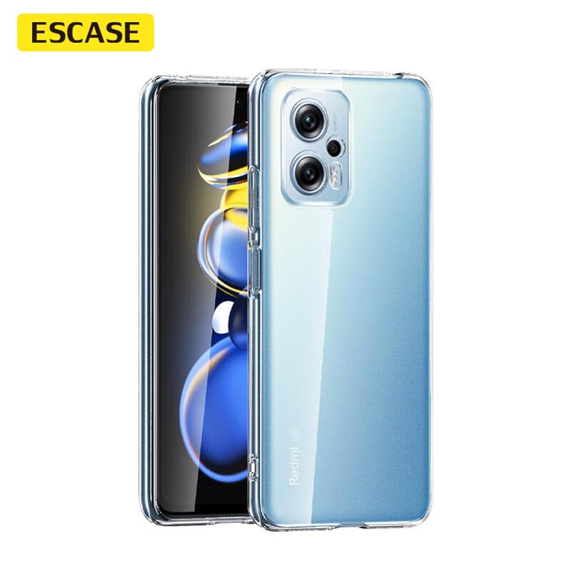 Redmi Note 12 T Pro Phone Case for 11T Pro/Pro+, Shockproof Full Coverage/soft Case Ultra-Thin Silicone (With Lanyard Hole), Transparent Soft Case