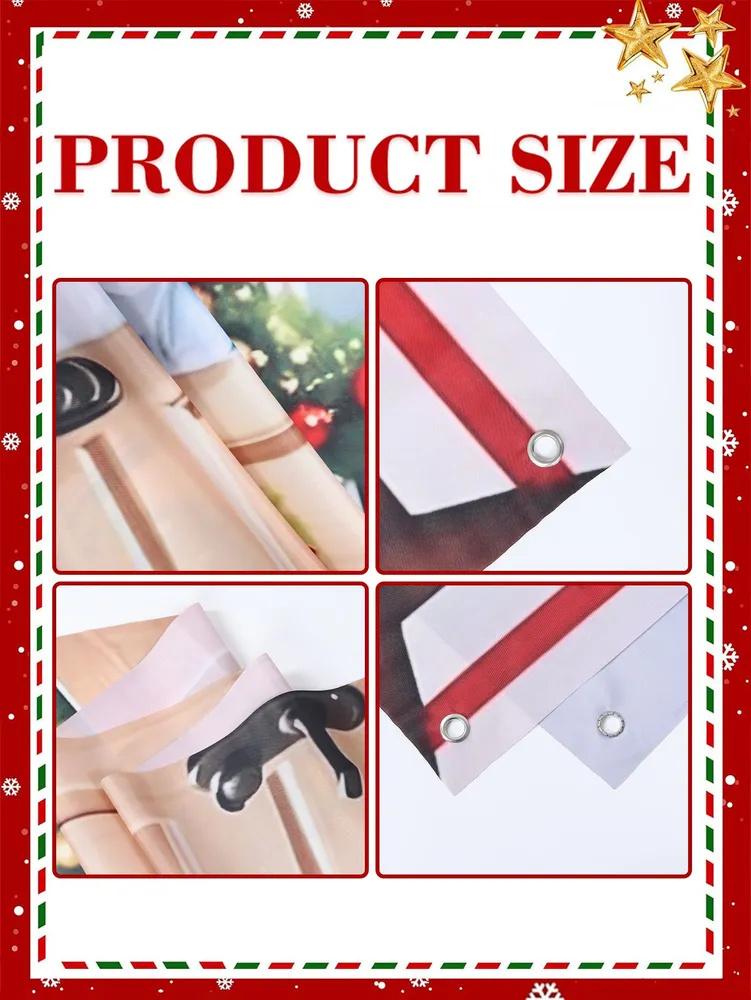 Christmas Creative Decorations Door Cover Banner Hanging Cloth
