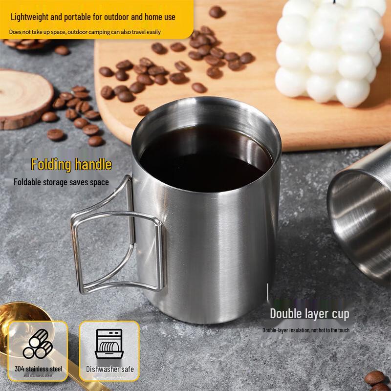 Складная дорожная кружка Miss Yizi из нержавеющей стали 304