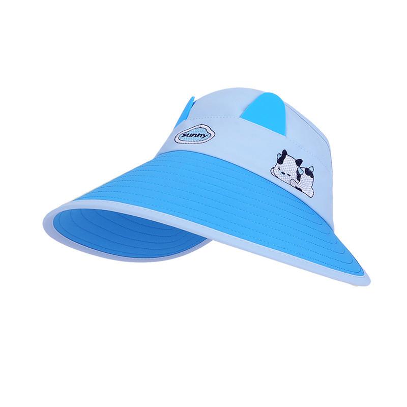 Dinosaur Kids Sun Hat With Breathable Nylon Wide Brim Uv Protection For Summer Outdoor Play