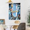 Messi Custom Your Name Wall Decor Tapestry Art For Pet Memorial Birthdaywedding Party Backdrop Family Gift