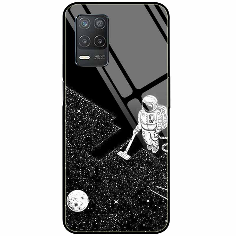 Закаленное Стекло Чехол Для Realme Narzo 30 5G Чехол Narzo30 Жесткий Защитный Задний Funda для Realme 8 5G Стекло Realme8 5G Coque Милый