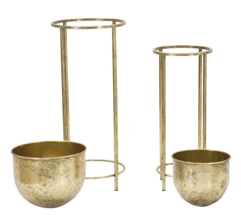 Flower Holder Glam Coppia Cm Ø 27X62-21,5X52