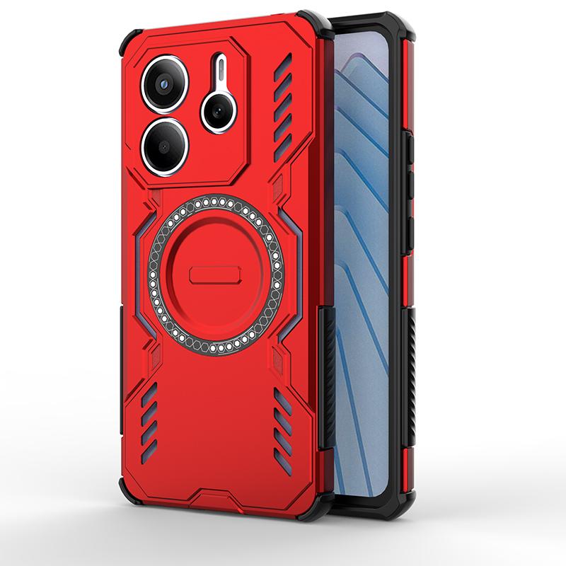 Магнитный чехол для Xiaomi Redmi Note 14 5G Чехол Redmi Note 14 5G Capas Задняя адсорбция Беспроводная зарядка Fundas Redmi Note 14 5G