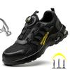 Anti-smash Safety Shoes Lightweight Work Shoes Men Work Safety Sneaker Puncture Proof Indestructible Shoe Rotating Button Shoes