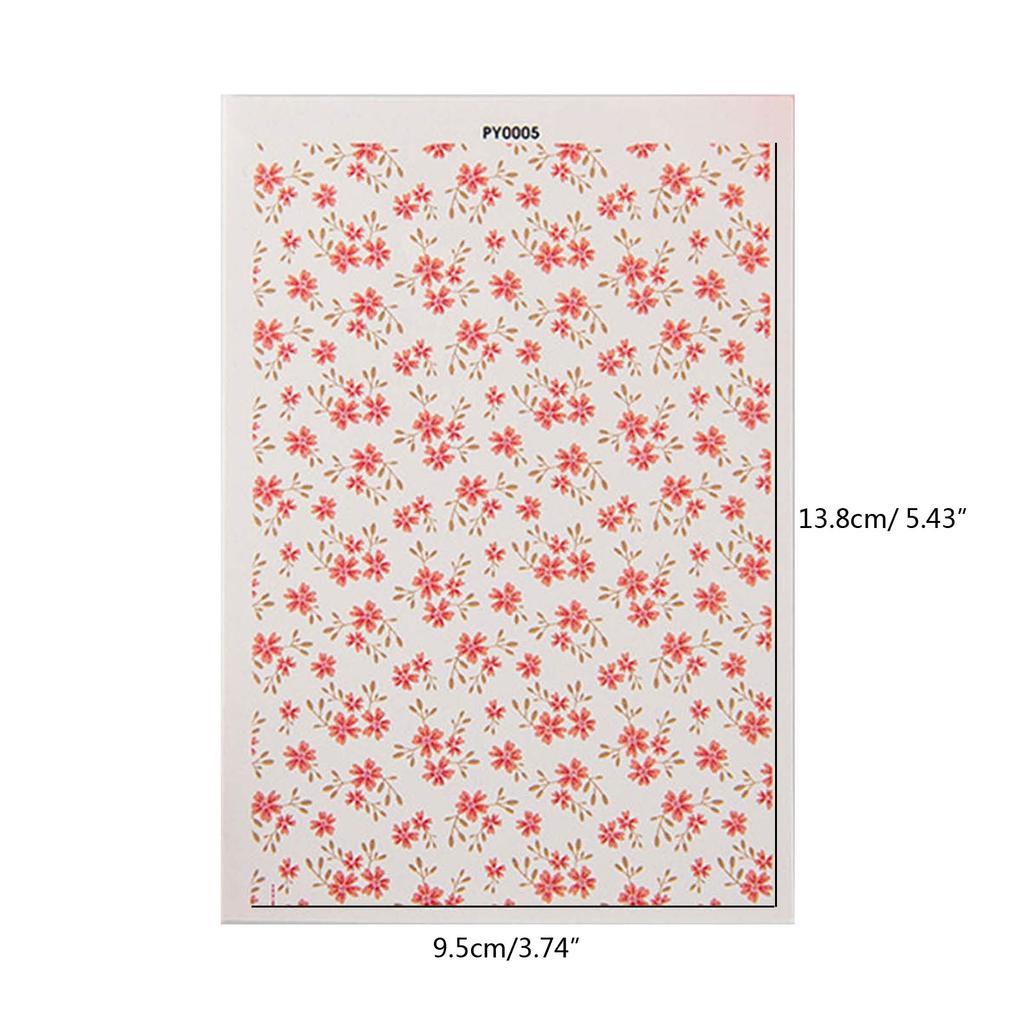 Глина Переводная бумага для глиняных серег Водорастворимая глина Переводная бумага Цветочный переводной лист для глиняных украшений