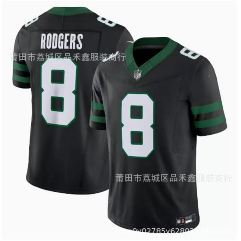 NFL New York Jets Custom Football Jersey Rogers 8 Gardner 1 5 20 Cotton Mesh Team Sport Uniform Men Women