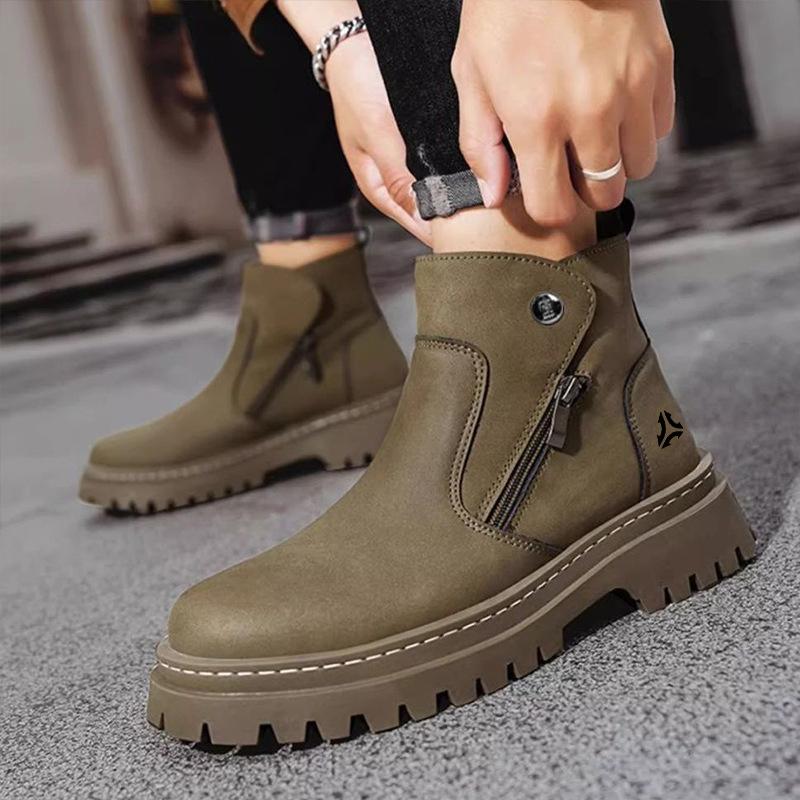 High-top Work Boots - New Style - Spring and Autumn Men's Casual Shoes - Leisure Boots