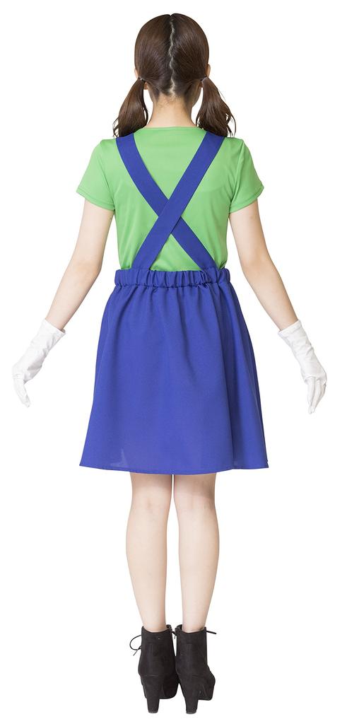 Party City Nari Character Research Club Косплей Зеленый Пламмер Девушка Зеленый Женский