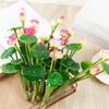 Nafis Sun'iy Ipak Foydali Hayotbaxsh Hoz Bog'i Soxta Lotus O'simliklari Dekori Sun'iy Gullar