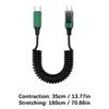 100W Super Fast Charging USB C Cable Twist Without Cord Safe Efficient Charging Digital Power Monitors for Electronics