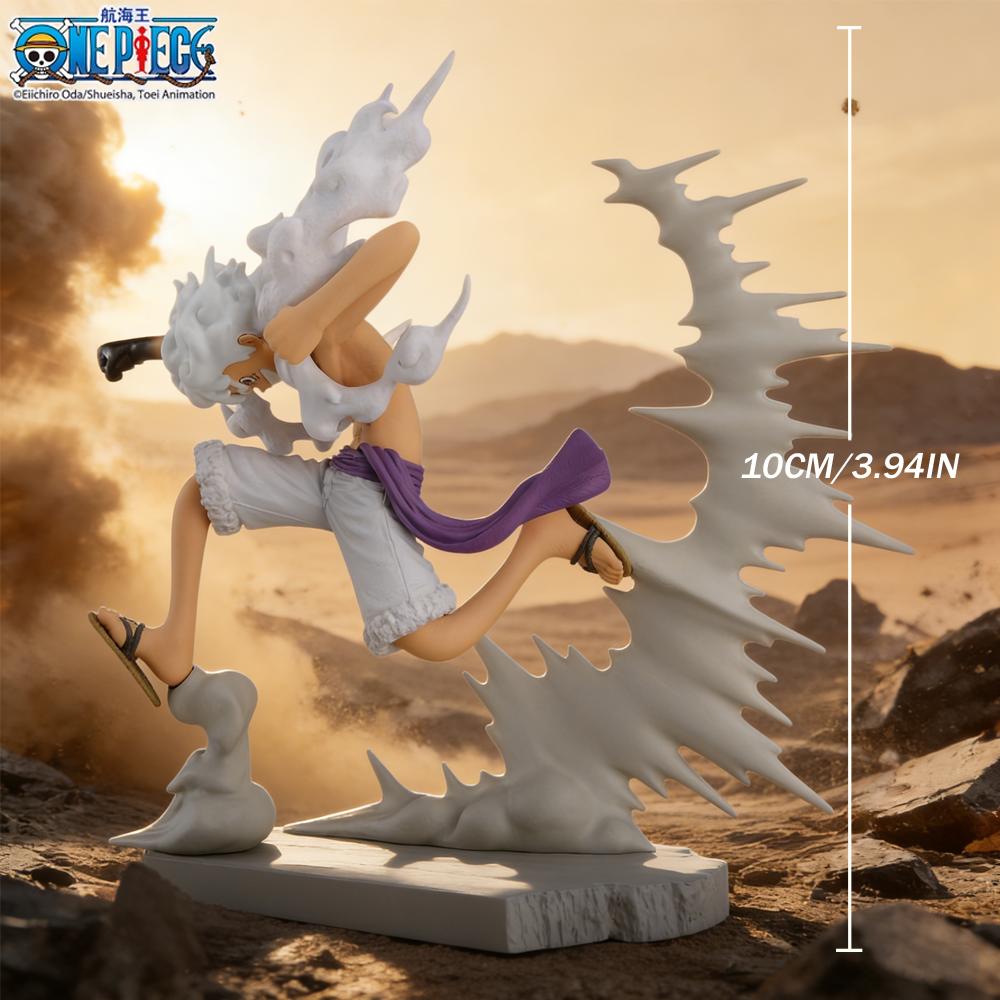 1 шт. Официальная фигурка One Piece Луффи Форма 5 Ника - Коллекционный Декоративный Орнамент, Идеальный Подарок на Дни Рождения и Праздники.