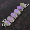 Браслет Purpurite Vintage Jewelry 925 Sterling Silver Bracelet Регулируемый браслет-цепочка Ювелирные изделия ручной работы Браслет из драгоценных камней Подарки для женщин