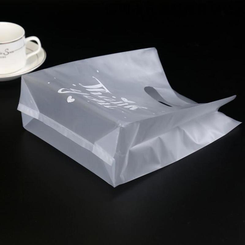 50 шт. Пластиковые подарочные пакеты для конфет с надписью «Спасибо», хозяйственные сумки, свадебные упаковочные пакеты