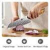 XINZUO 7'' Inch Santoku Knife 73 Layers Real Damascus Steel Pattern Knives Professional Sharp Blade Vegetable Knife Cooking Tool