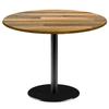 Round Table Ø 120 Cm - Model Rome Laminated Walnut Wood