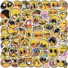 60 Emotional Yellow Small Expression Graffiti Stickers Decorate Guitar Suitcase DIY Creative Waterproof Stickers