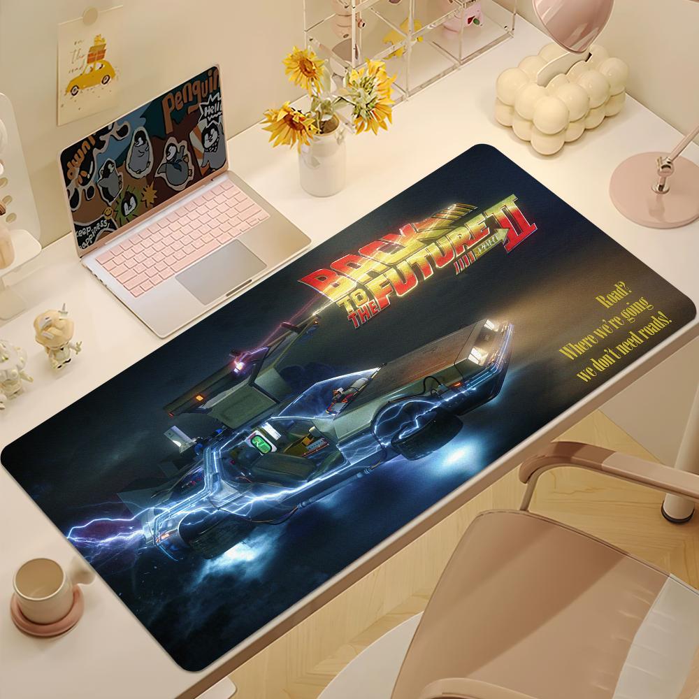Back to the FFuture Tv Mouse Pad Large Desk Mat Keyboard Ergonomic Office Rubber Game PC Nonslip Antifray Home Custom Best