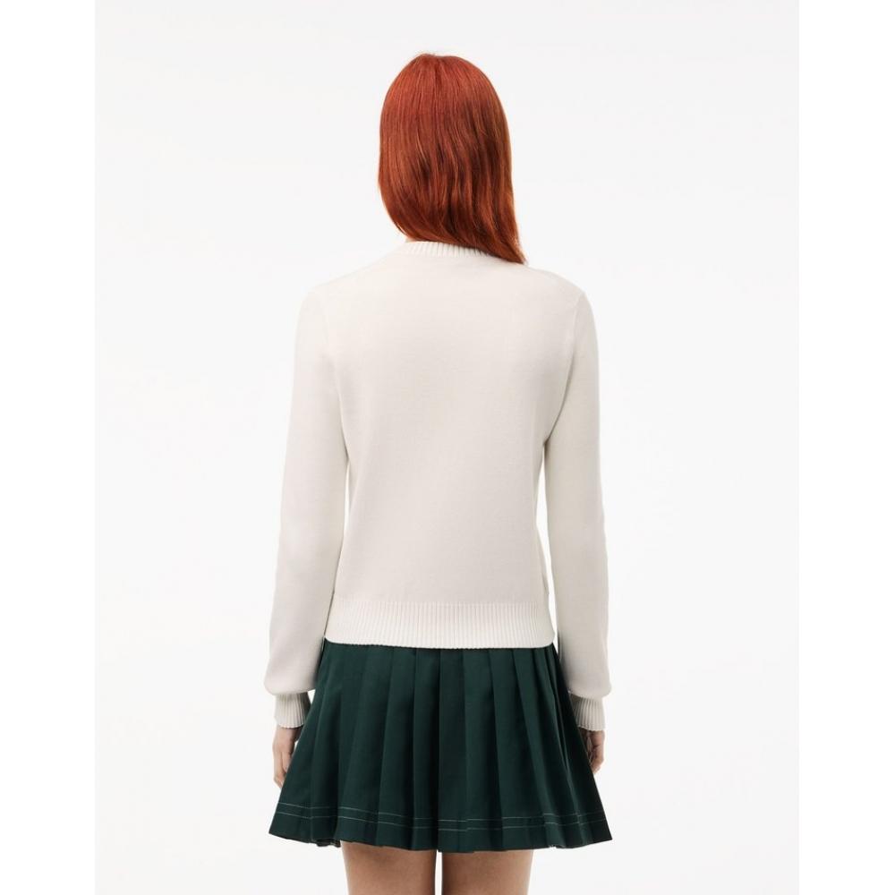 Lacoste Женский свитер с круглым вырезом из хлопковой смеси Af3323 54n 70v