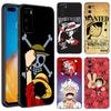 Anime One Piece Luffy Black Phone Case For Huawei P10 P20 P30 P40 Lite P50 P60 Art P50E P Smart Z 2018 2020 2021 Pro 2019