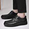 Мужские туфли из натуральной кожи на шнуровке, оксфорды, уличные нескользящие кроссовки, дышащая повседневная обувь, дизайнерская вулканизированная обувь на шнуровке