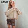 Autumn and Winter Women's Plus Size Fashion Round Neck Knit Sweater Short Loose Love Pullover Sweater