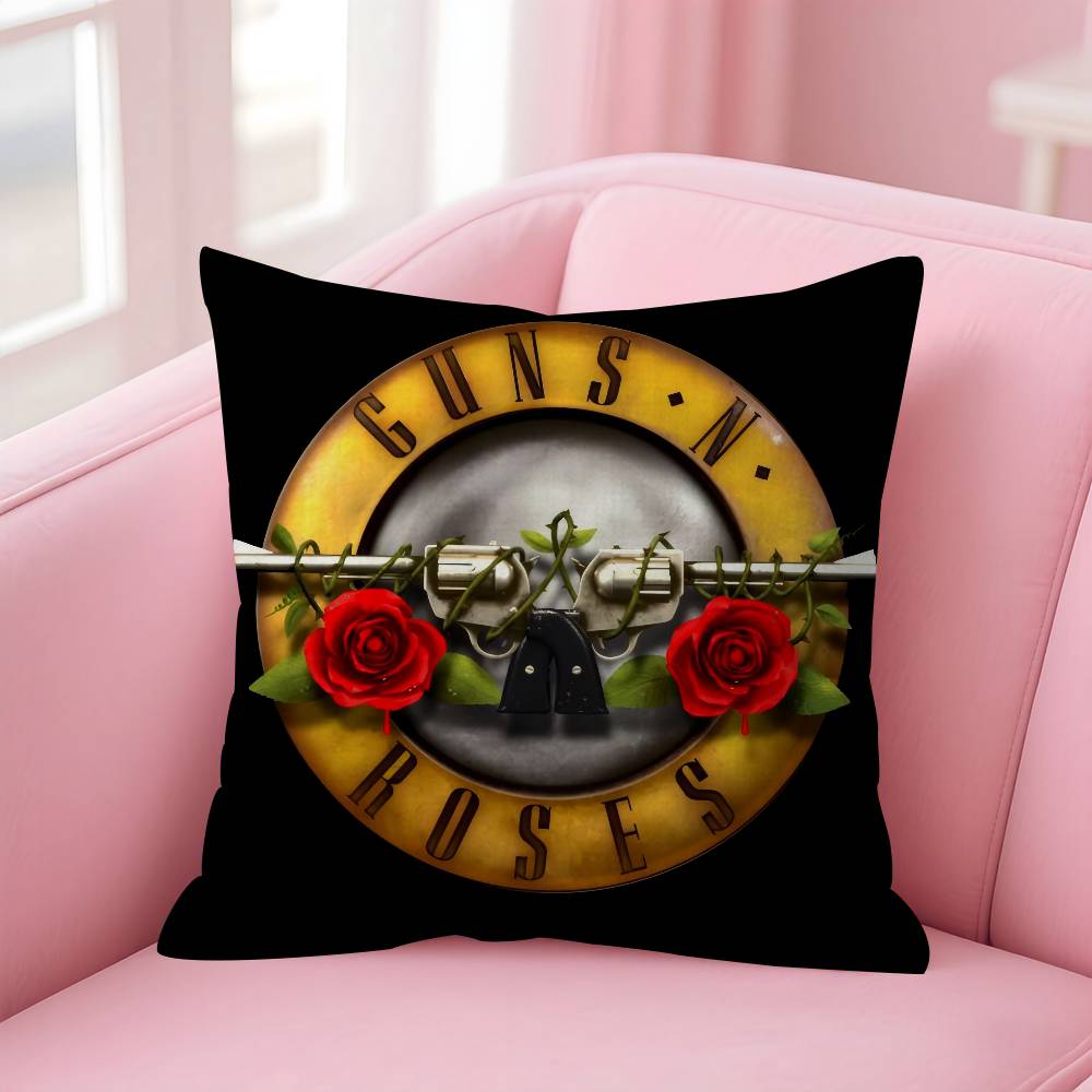 Rock Music Band GGuns N Roses Personalized Pillow Dust Cover Bedroom Kids Party Decoration Pillowcase Birthday Children Gift