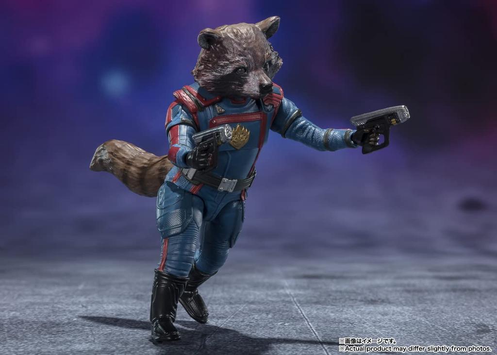 S.H.Figuarts Звездный Лорд и Ракета (стражи Галактики: Том 3) приблизительно. 150 мм x прибл.. 60-мм шарнирная фигурка из ПВХ и АБС-пластика, окрашенная