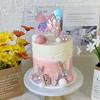 Butterfly Cake Decoration Boho Cake Decorations with Bubble Balls for Wedding Baby Shower Birthday Boho Themed Party Supplies