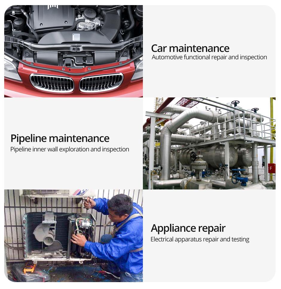 2024 Новая промышленная камера для бороскопа с объективом 8 мм, 1080P HD, 4,3-дюймовый ЖК-цифровой ручной бороскоп, IP67, водонепроницаемая камера для осмотра канализационных труб