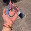 Case for Vivo Y78 5G Minimal Semi-Transparent Magnetic Casing Raised Electroplated Lens Bezel Anti-Slip Drop Resistant Protective Shell