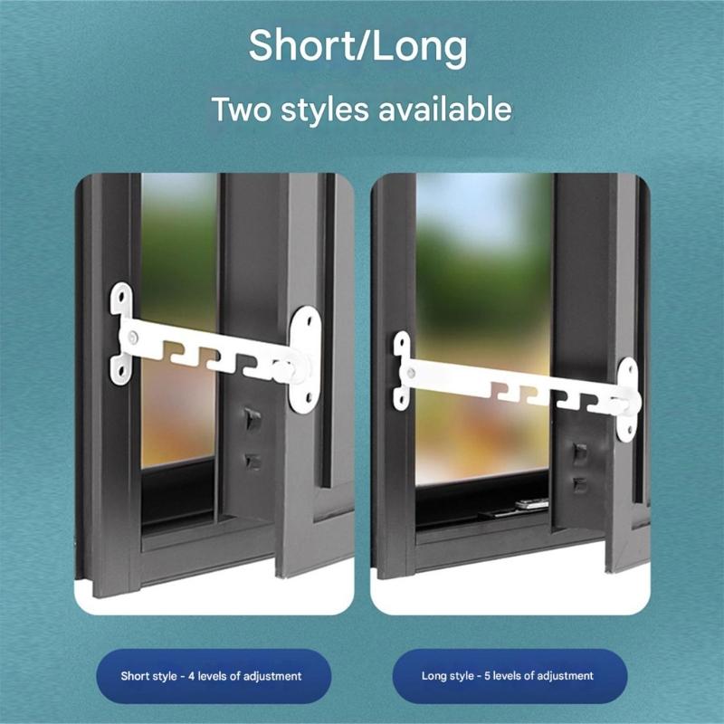 Регулируемые ограничители окна Замок безопасности окна Запасные части Ограничитель окна с контролем наклона Фурнитура для дома и офиса