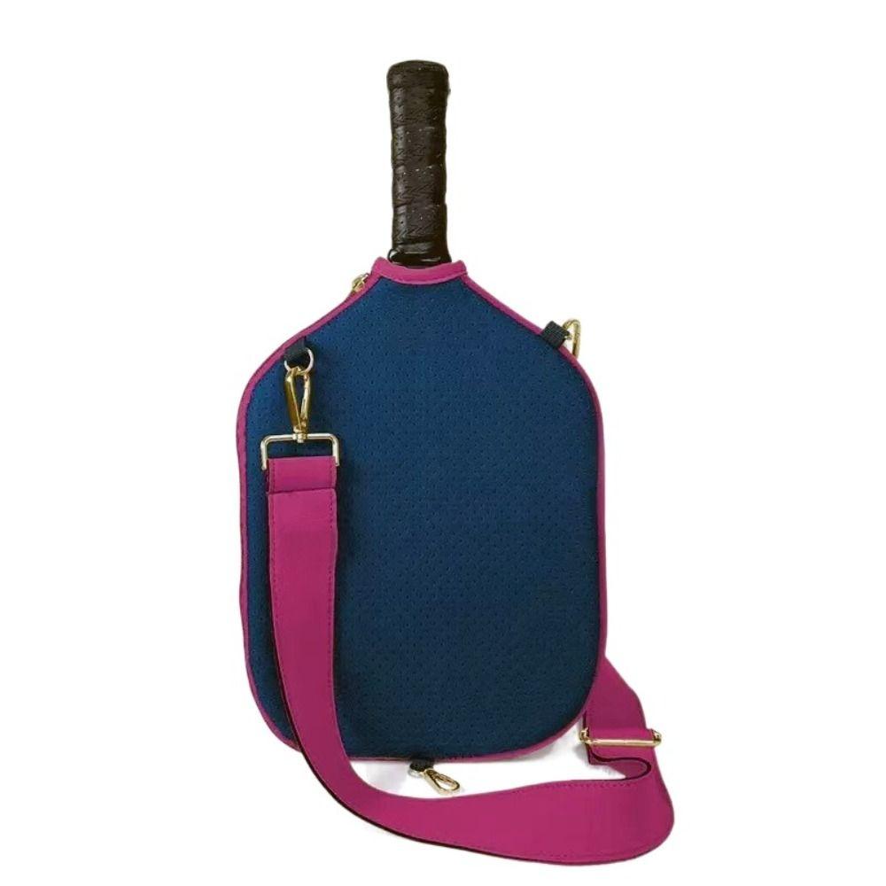 Neoprene Pickleball Racket Sleeve Single Shoulder Strap Pick Case Protector  Indoor Outdoor