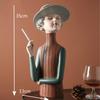 Art Nouveau Girl Statue Portrait Home Organization and Storage Desktop Modern Home Decoration Accessories for Living Room
