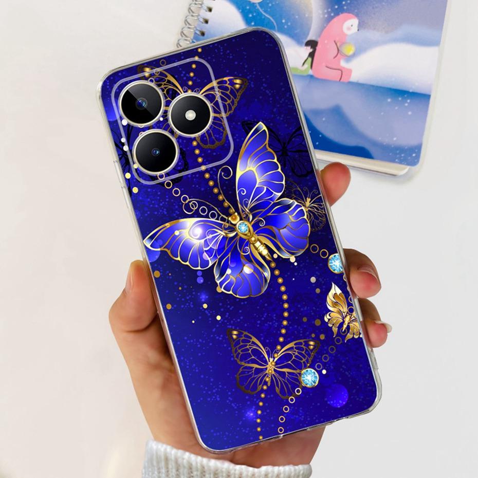Красивый чехол с принтом для Realme Note 50 RMX3834 Мягкий силиконовый ТПУ задняя крышка для чехлов на телефон Realme Note50