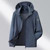 Ice Silk Sun Protection Clothing for Men In Summer, Thin, Breathable, Quick Drying, UV Resistant Hooded Sun Protection Jacket