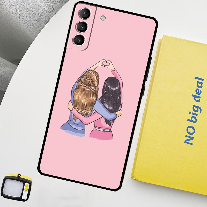Чехол для телефона Best Friends BFF Matching для Samsung Galaxy S22 S23 Ultra Note 20 10 Plus S9 S10 S20 S21 S23 FE