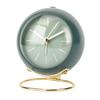Factory Direct European Style Simple Mute Electronic Desk Clock Luminous Quartz Clock Living Room Alarm-durable Metal Constructi
