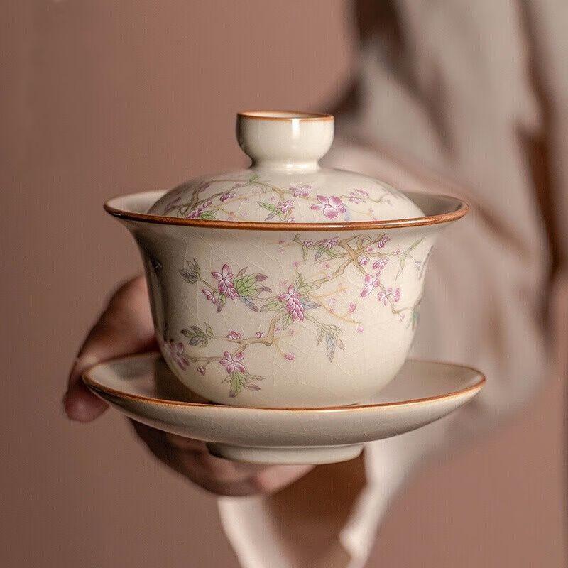 Ру Кильн Кракелюрная Глазурь Саньцай Гайвань