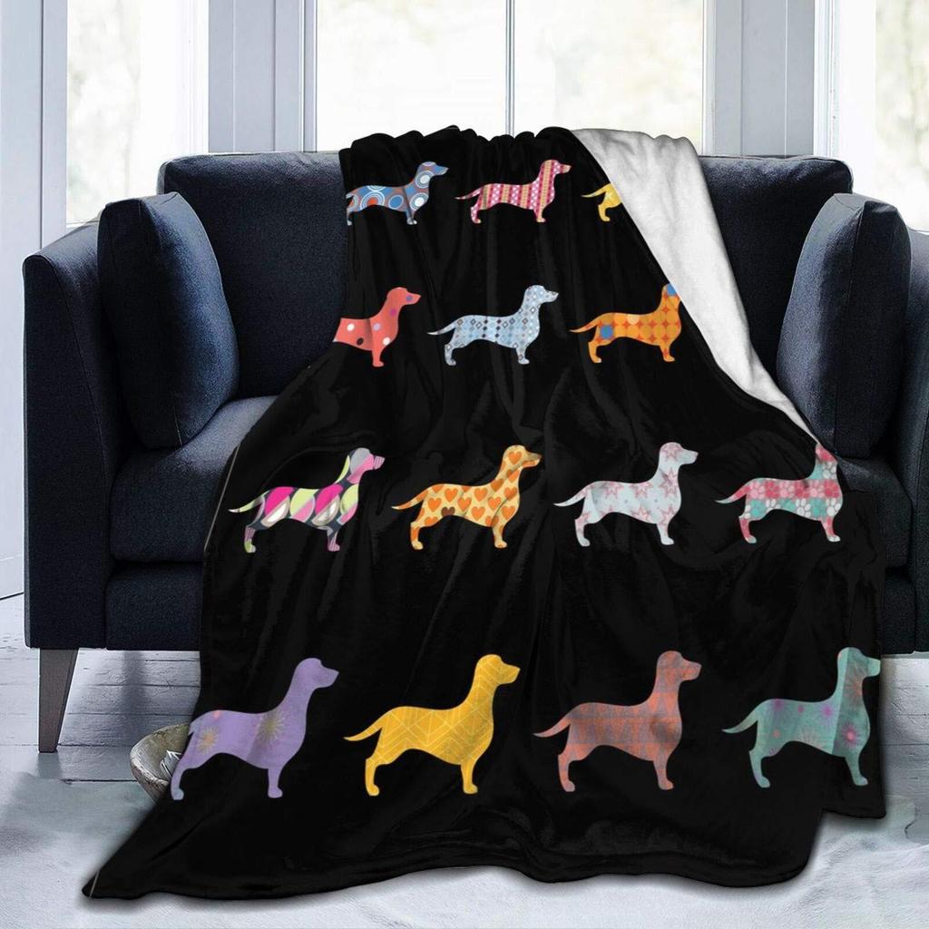 Cartoon dog digitalprinted polyester Bedroom velvet flannel soft sofa cover blanket Fleece soft sofa cover blankets for beds