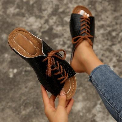 Модные женские туфли на танкетке, летние босоножки на платформе 2024 года, модные дизайнерские повседневные удобные женские тапочки Mujer