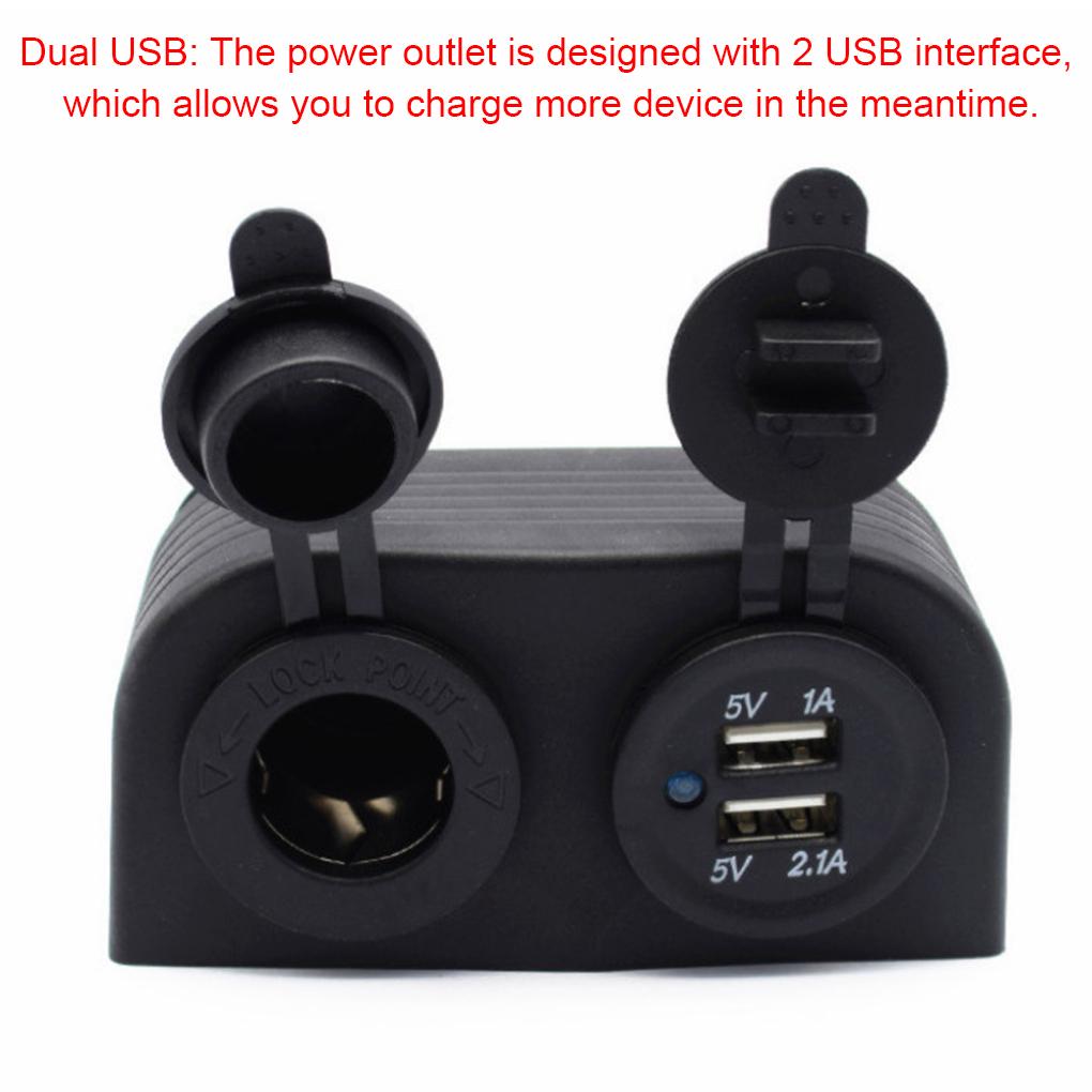 12-24 В зарядка 3.0 прикуриватель водонепроницаемый 240 Вт двойной USB автомобильный разъем со светодиодным вольтметром сенсорный переключатель для автомобиля RV лодка