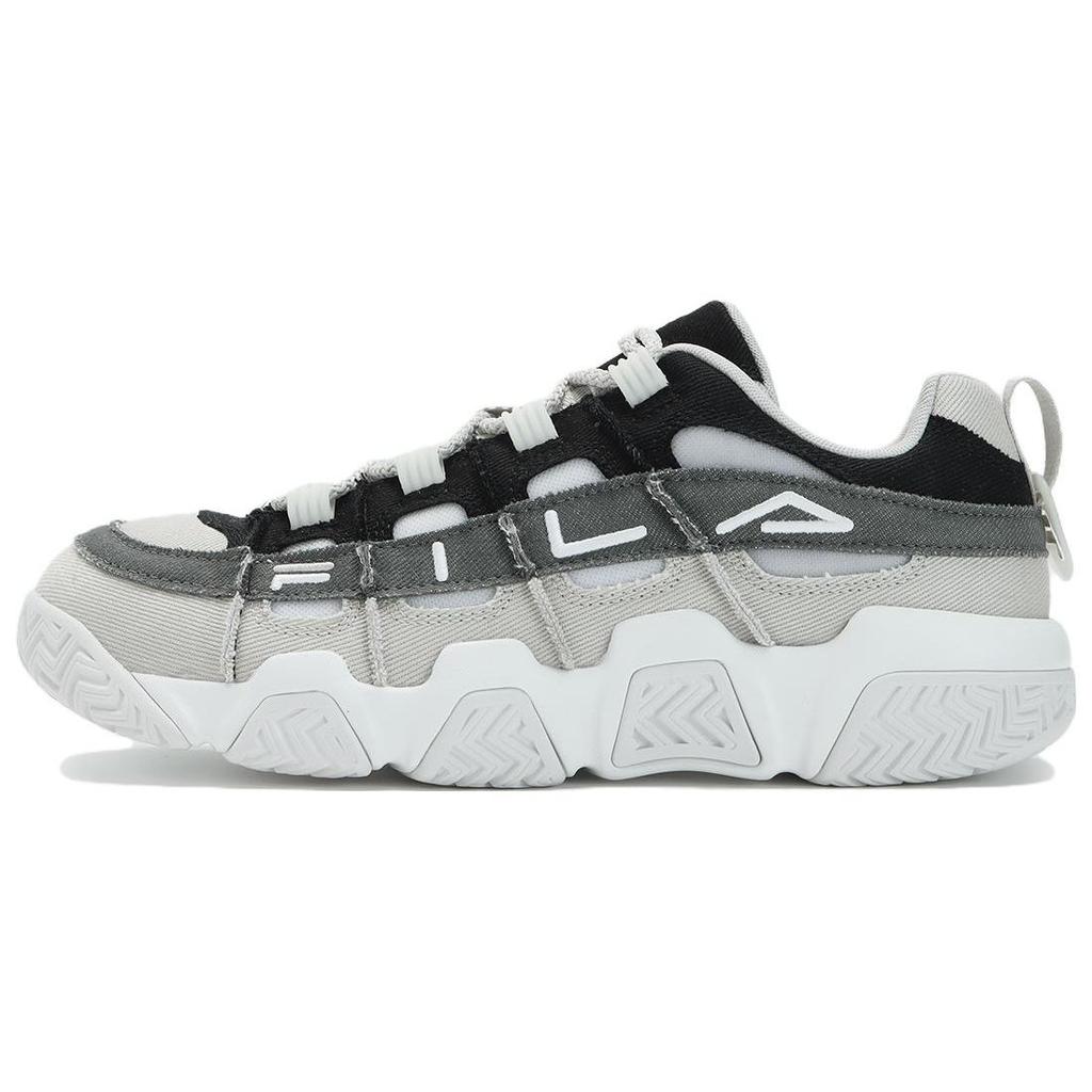 Fila Stylish Comfortable Versatile Low-Top Retro Basketball Shoes Men Sneaker Black Gray T12M333201FVA