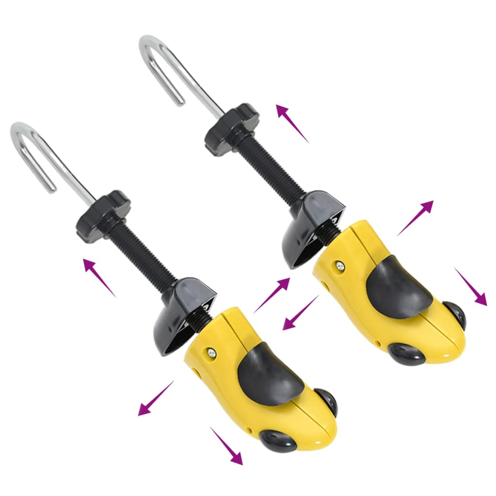 Shoe Stretcher with Shoe Horn Yellow EU Size 34 37 Plastic