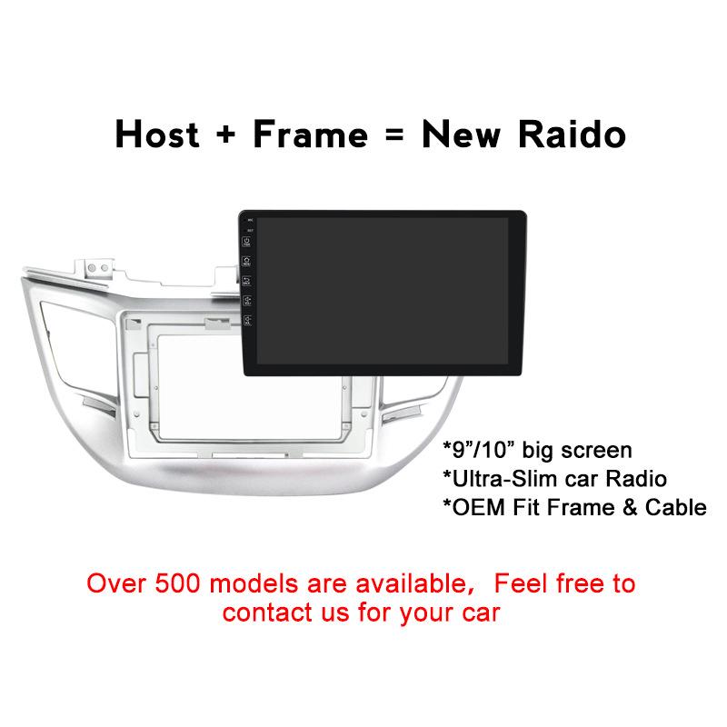 Навигационная система с большим экраном Android для Hyundai Tucson 2015-2018 годов с переменной проводкой рамы