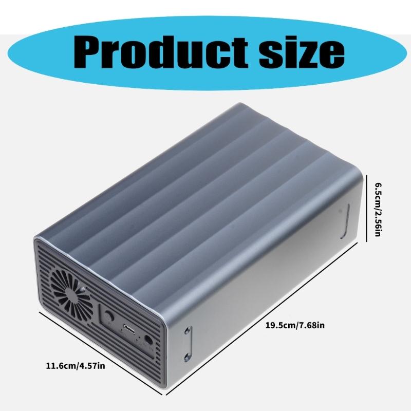 56TB High Capacity Hard Disk Copy Enclosure for HDDs For 2.5inch 3.5Inch Drives and TypeC 3.1 5Gbps Connection